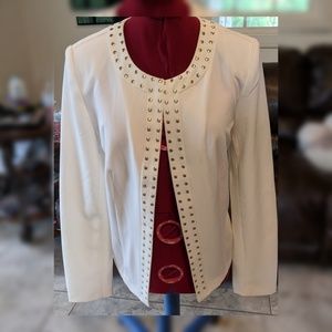 Beautiful Blazer with Metal Detail Size 10